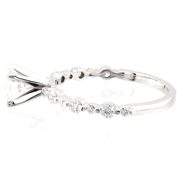 14K White Gold Side Accent Engagement Ring Image 3 John Anthony Jewellers Ltd. Kitchener, ON