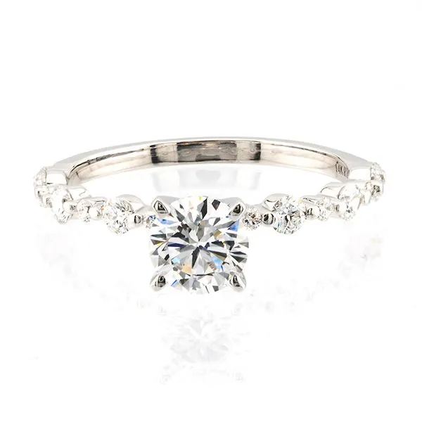 14K White Gold Side Accent Engagement Ring John Anthony Jewellers Ltd. Kitchener, ON