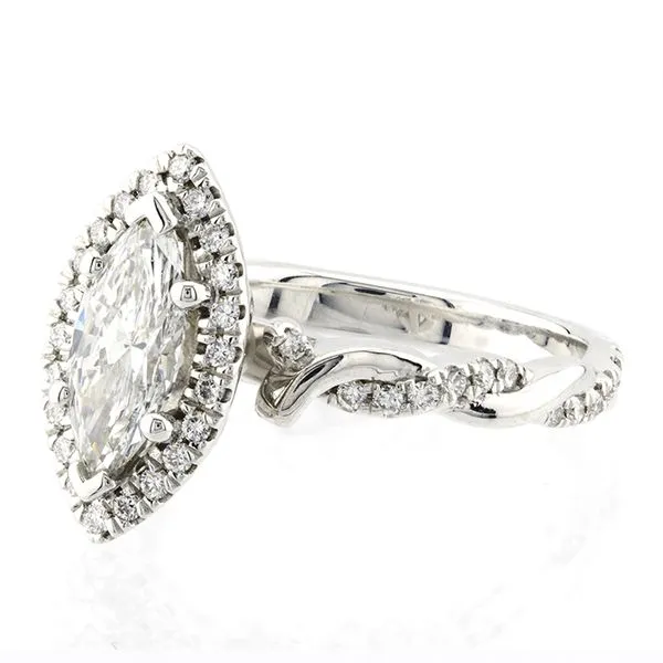 14K White Gold Marquise Engagement Ring Image 2 John Anthony Jewellers Ltd. Kitchener, ON