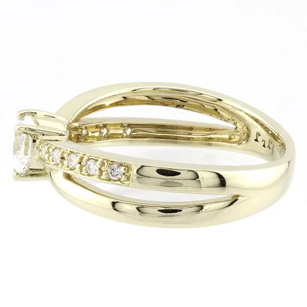 14K Gold Split-Shank Engagement Ring Image 3 John Anthony Jewellers Ltd. Kitchener, ON