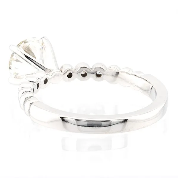 14K White Gold Side Accent Engagement Ring Image 4 John Anthony Jewellers Ltd. Kitchener, ON