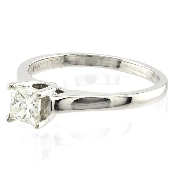 18K White Gold Princess Cut Diamond Engagement Ring Image 2 John Anthony Jewellers Ltd. Kitchener, ON