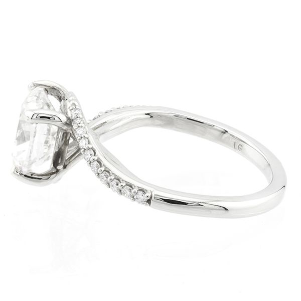 Bypass Style Side Accent Diamond Engagement Ring Image 3 John Anthony Jewellers Ltd. Kitchener, ON