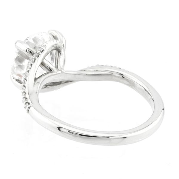 Bypass Style Side Accent Diamond Engagement Ring Image 4 John Anthony Jewellers Ltd. Kitchener, ON