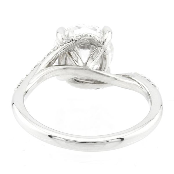 Bypass Style Side Accent Diamond Engagement Ring Image 5 John Anthony Jewellers Ltd. Kitchener, ON