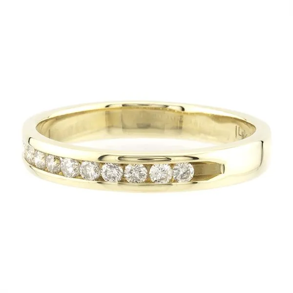 14K Yellow Gold Diamond Wedding Band Image 2 John Anthony Jewellers Ltd. Kitchener, ON