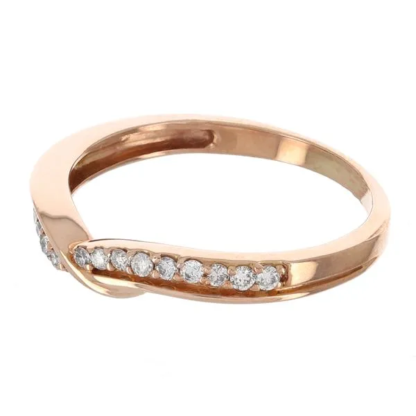 14K Rose Gold Diamond Wedding Band Image 2 John Anthony Jewellers Ltd. Kitchener, ON