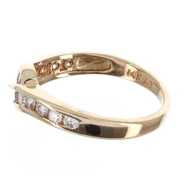 14K Yellow Gold Diamond Wedding Band Image 2 John Anthony Jewellers Ltd. Kitchener, ON