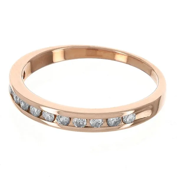 10K Rose Gold Diamond Wedding Band Image 2 John Anthony Jewellers Ltd. Kitchener, ON