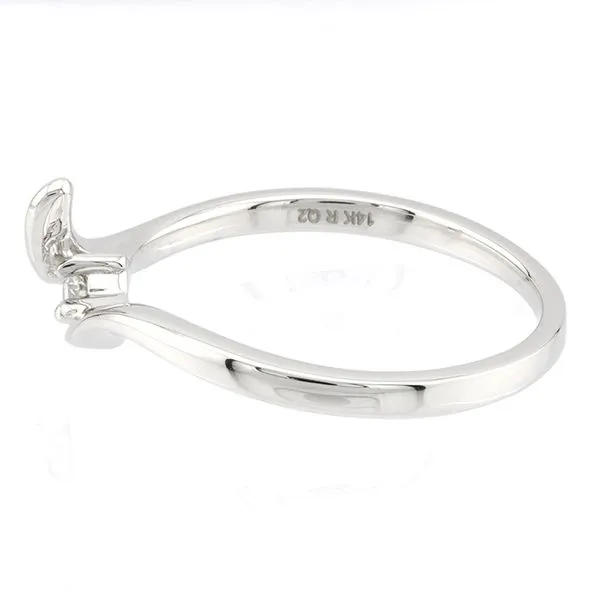 14K White Gold Bypass Diamond Wedding Band Image 3 John Anthony Jewellers Ltd. Kitchener, ON