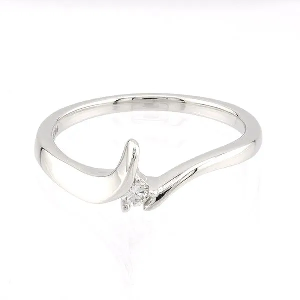 14K White Gold Bypass Diamond Wedding Band John Anthony Jewellers Ltd. Kitchener, ON