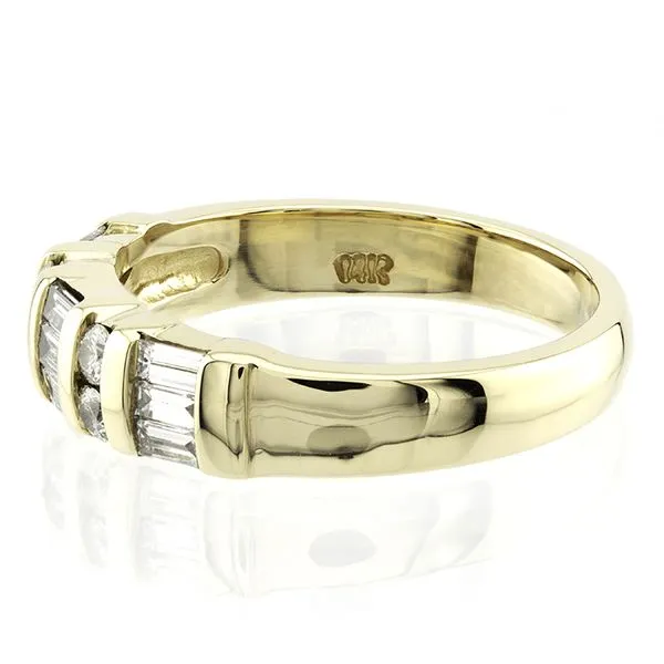14K Yellow Gold Diamond Wedding Band Image 3 John Anthony Jewellers Ltd. Kitchener, ON