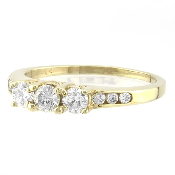 14K Yellow Gold Three Stone Diamond Fashion Ring Image 2 John Anthony Jewellers Ltd. Kitchener, ON