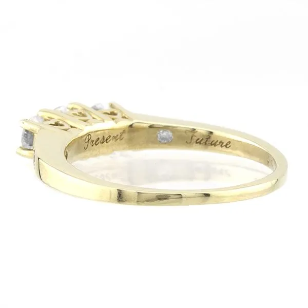 14K Yellow Gold Three Stone Diamond Fashion Ring Image 4 John Anthony Jewellers Ltd. Kitchener, ON