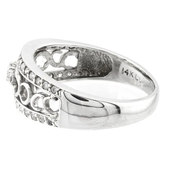 14K White Gold Filigree Style Fashion Ring Image 3 John Anthony Jewellers Ltd. Kitchener, ON