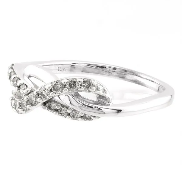 10K White Gold Infinity Knot Diamond Fashion Ring Image 2 John Anthony Jewellers Ltd. Kitchener, ON