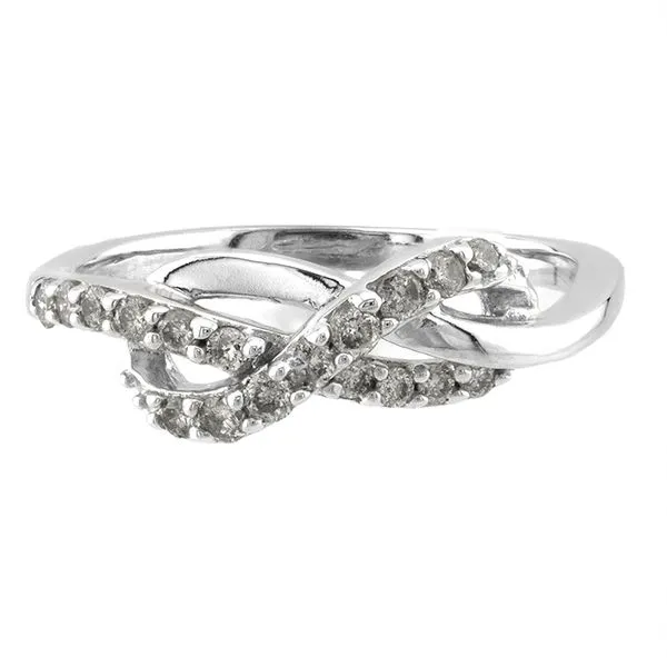 10K White Gold Infinity Knot Diamond Fashion Ring John Anthony Jewellers Ltd. Kitchener, ON