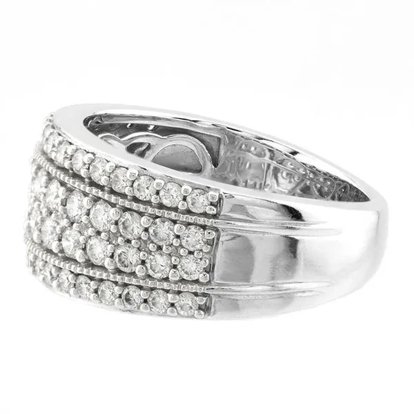 14K White Gold Multi-Row Diamond Fashion Ring Image 3 John Anthony Jewellers Ltd. Kitchener, ON