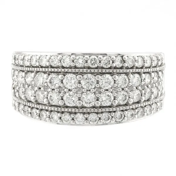 14K White Gold Multi-Row Diamond Fashion Ring John Anthony Jewellers Ltd. Kitchener, ON