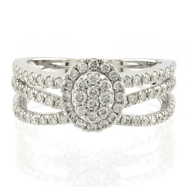 14K White Gold Diamond Cluster Nest Fashion Ring John Anthony Jewellers Ltd. Kitchener, ON