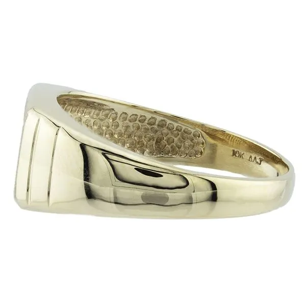 10Kt Yellow Gold Signet Ring with Diamond Image 3 John Anthony Jewellers Ltd. Kitchener, ON