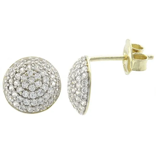 10K Gold Diamond Cluster Stud Earrings John Anthony Jewellers Ltd. Kitchener, ON