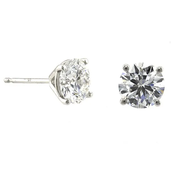 14K White Gold Lab-Grown Diamond Stud Earrings John Anthony Jewellers Ltd. Kitchener, ON