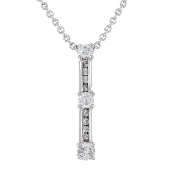 14K White Gold Journey Diamond Pendant John Anthony Jewellers Ltd. Kitchener, ON
