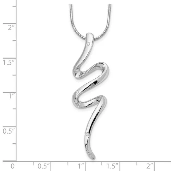 Sterling Silver Pendant with Diamond Accents Image 3 John Anthony Jewellers Ltd. Kitchener, ON