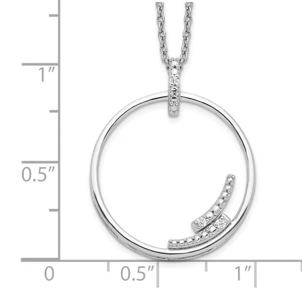 Diamond Open Circle Pendant Image 3 John Anthony Jewellers Ltd. Kitchener, ON