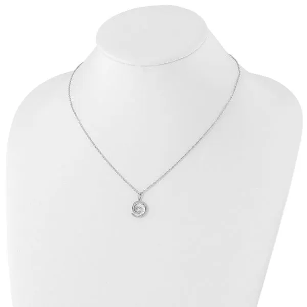 Diamond Swirl Pendant Image 4 John Anthony Jewellers Ltd. Kitchener, ON