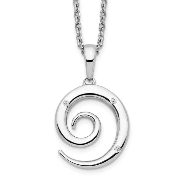 Diamond Swirl Pendant John Anthony Jewellers Ltd. Kitchener, ON