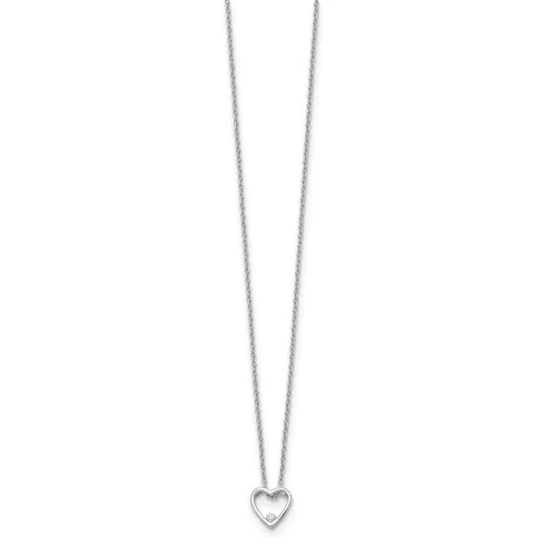 Diamond Open Heart Pendant Image 2 John Anthony Jewellers Ltd. Kitchener, ON