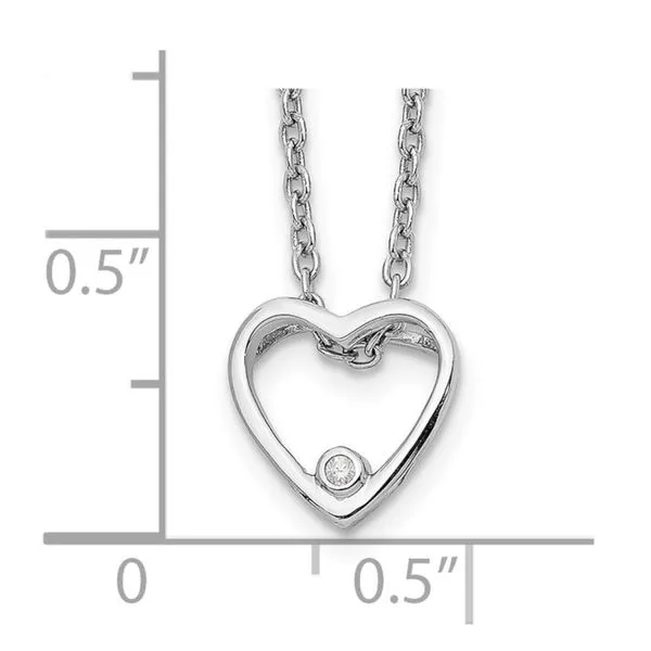 Diamond Open Heart Pendant Image 3 John Anthony Jewellers Ltd. Kitchener, ON