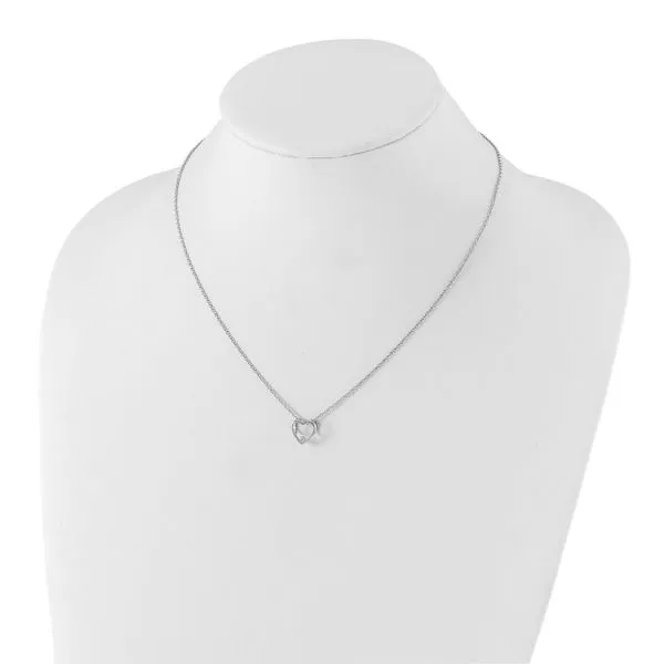 Diamond Open Heart Pendant Image 4 John Anthony Jewellers Ltd. Kitchener, ON