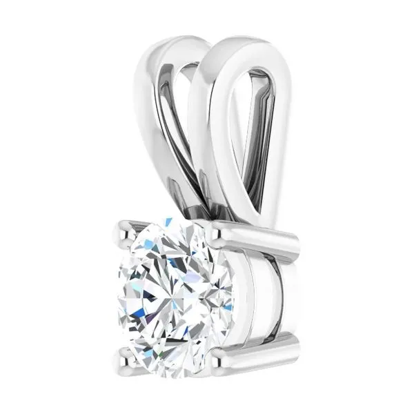 14Kt White Gold Solitaire Pendant Image 2 John Anthony Jewellers Ltd. Kitchener, ON