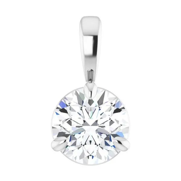 14K White Gold Solitaire Diamond Pendant John Anthony Jewellers Ltd. Kitchener, ON