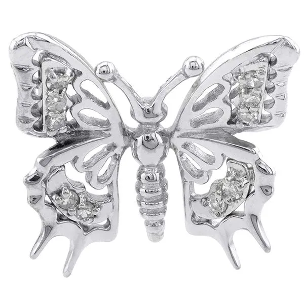 14K White Gold Diamond Butterfly Pendant John Anthony Jewellers Ltd. Kitchener, ON