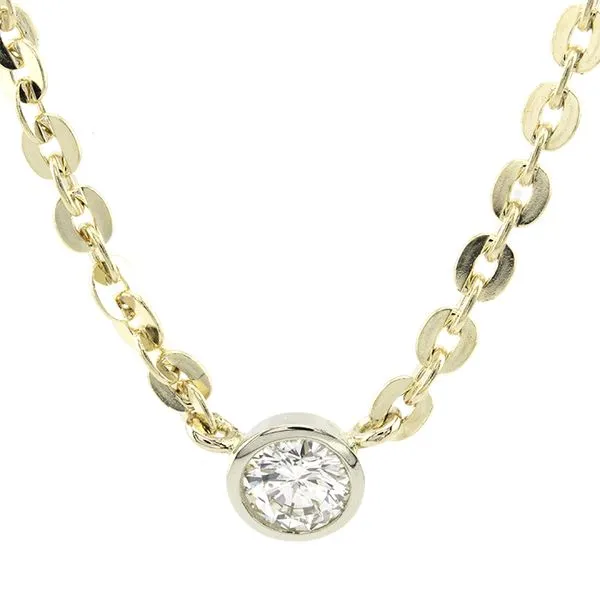 14K Gold Bezel Set Diamond Necklace John Anthony Jewellers Ltd. Kitchener, ON