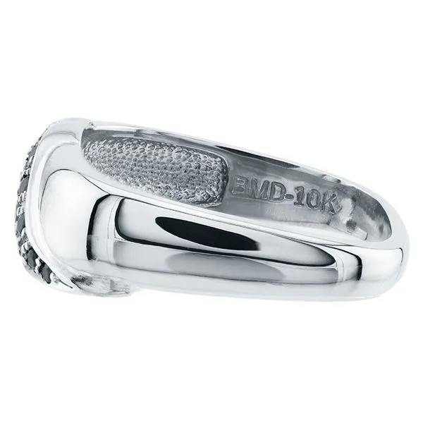 10Kt White Gold Ring with Blue Sapphires and Diamonds Image 3 John Anthony Jewellers Ltd. Kitchener, ON