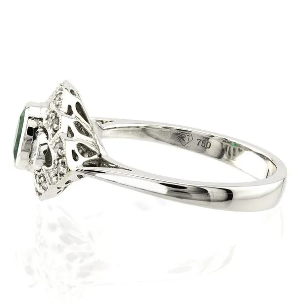18Kt White Gold Emerald and Diamond Fashion Ring Image 3 John Anthony Jewellers Ltd. Kitchener, ON