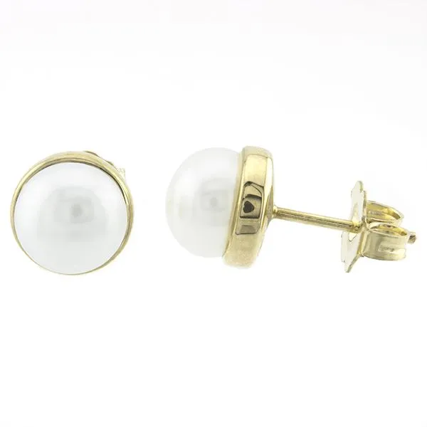 14K Yellow Gold Freshwater Pearl Stud Earrings John Anthony Jewellers Ltd. Kitchener, ON