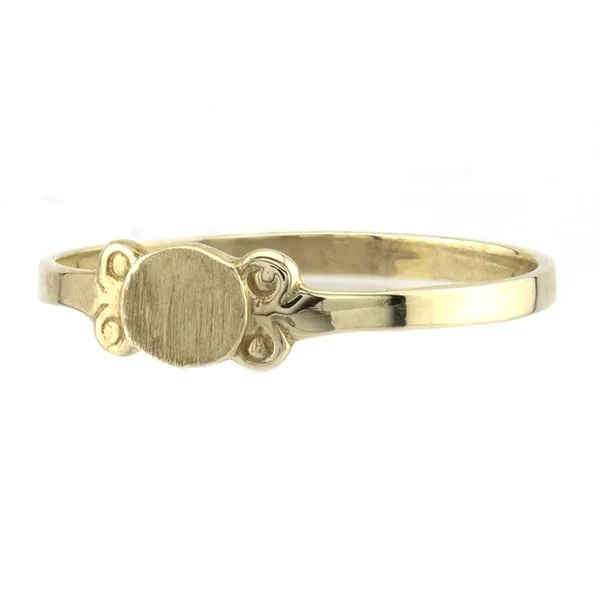 10K Yellow Gold Baby Signet Fashion Ring Image 2 John Anthony Jewellers Ltd. Kitchener, ON