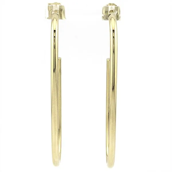 Italian 14K Yellow Gold Tube Hoop Earrings John Anthony Jewellers Ltd. Kitchener, ON