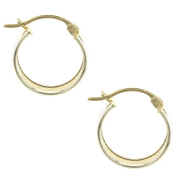 14K Yellow Gold Hoop Earrings Image 2 John Anthony Jewellers Ltd. Kitchener, ON
