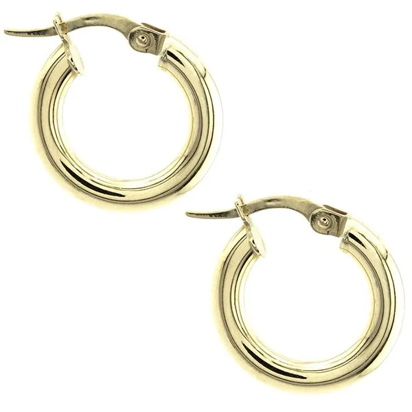 14K Yellow Gold Tube Hoop Earrings John Anthony Jewellers Ltd. Kitchener, ON