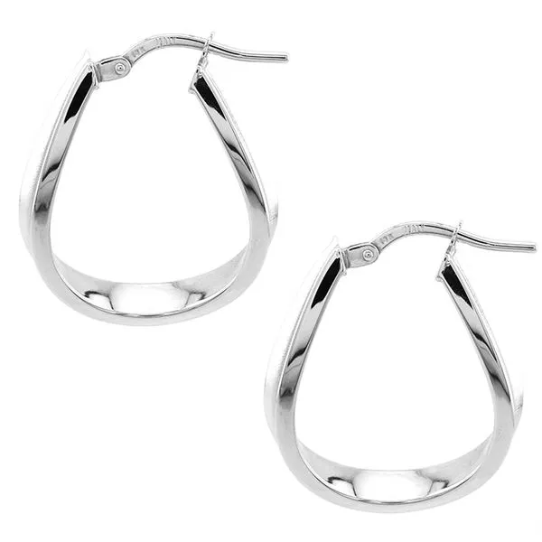 14K White Gold Hoop Earrings John Anthony Jewellers Ltd. Kitchener, ON