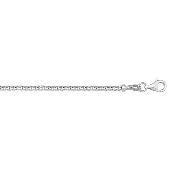 Italian 14K White Gold Squared Franco Chain John Anthony Jewellers Ltd. Kitchener, ON