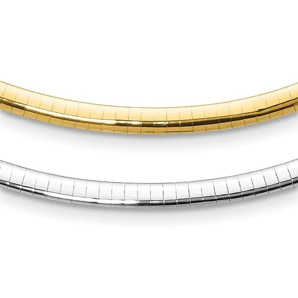 14K Two-Tone Gold Reversible Omega Chain John Anthony Jewellers Ltd. Kitchener, ON