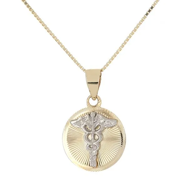 10K Gold Engravable Medical Medallion Pendant John Anthony Jewellers Ltd. Kitchener, ON